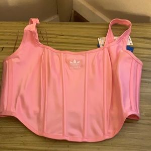 Pink adidas corset size M